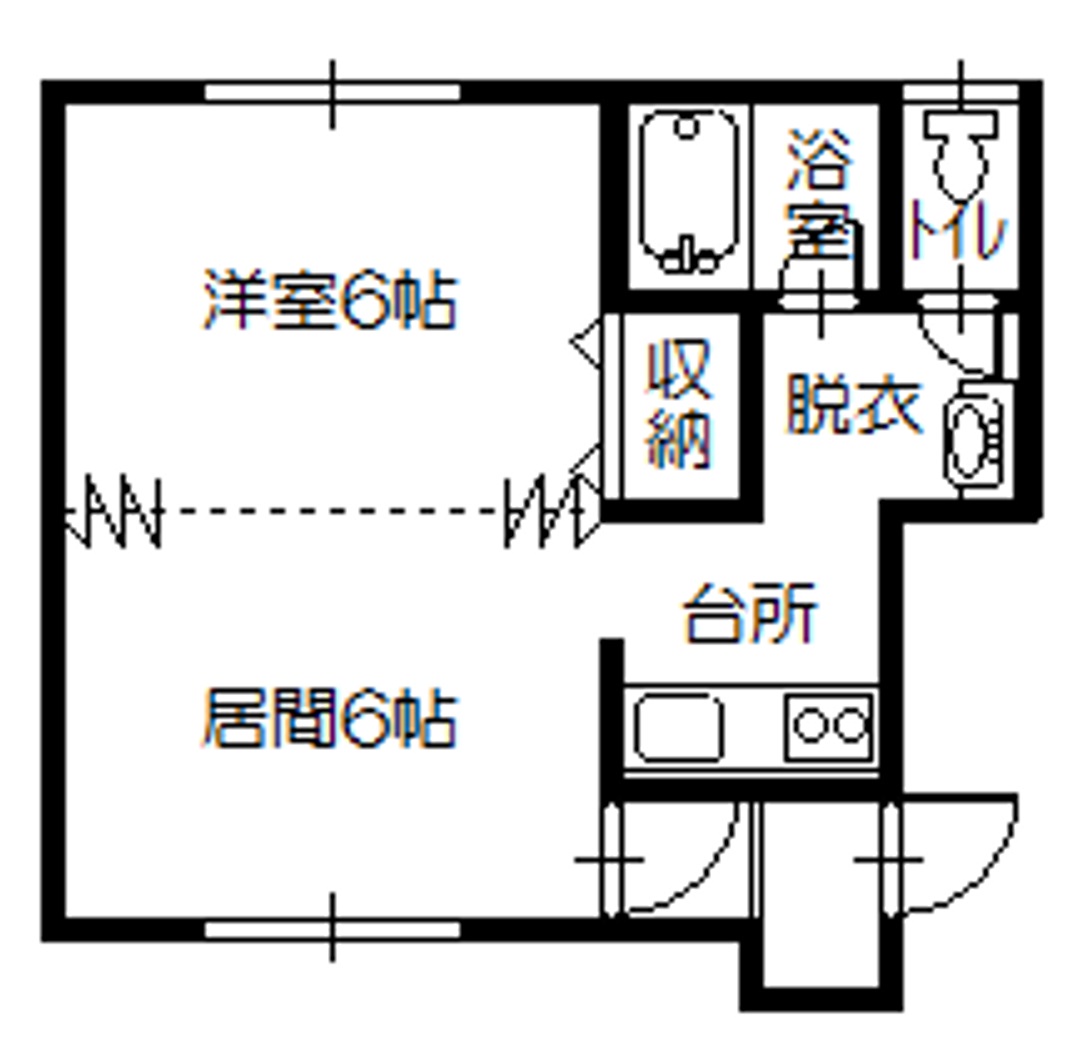 ウエストビレッジの間取り