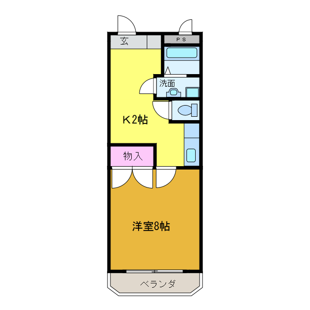 モーメント新谷の間取り