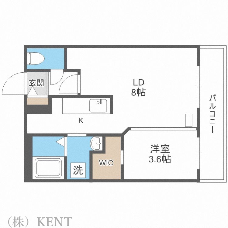 エアフォルク発寒南の間取り