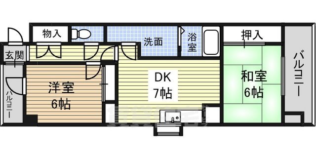 名古屋市西区城西のマンションの間取り