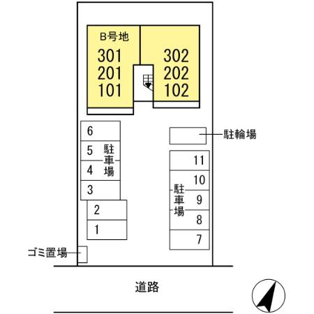 【eastの駐車場】