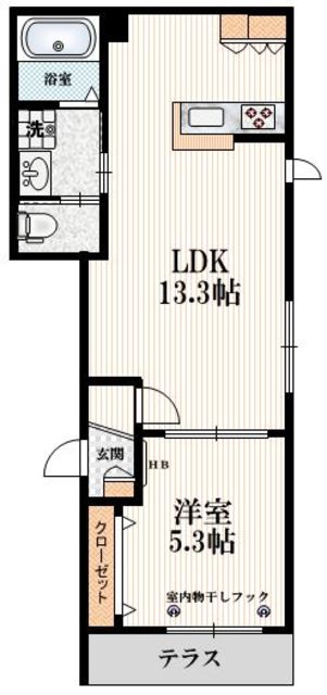 豊島区巣鴨のマンションの間取り