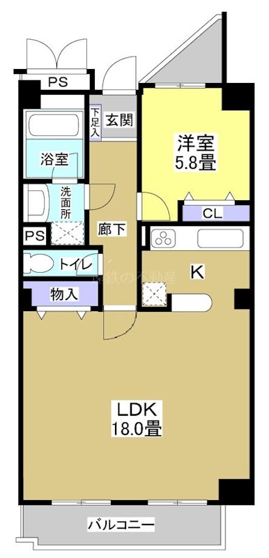 【佐鳴湖パークタウンサウス（南館）の間取り】