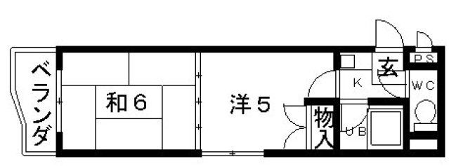 東大阪市小阪本町のマンションの間取り