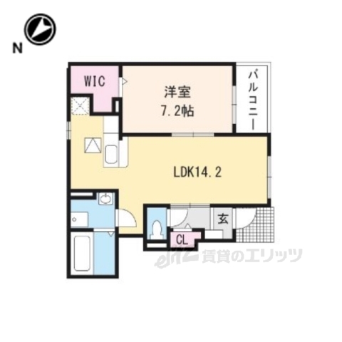 東近江市中小路町のアパートの間取り