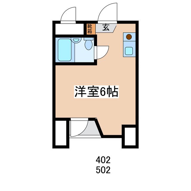 松本市本庄のマンションの間取り