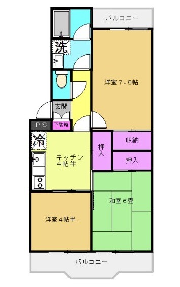 桐華マンションの間取り