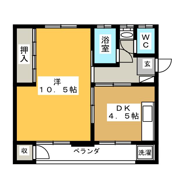 太陽マンションの間取り