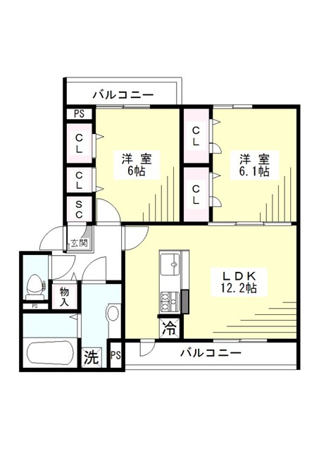 AllerleiTK（アラライＴＫ）の間取り