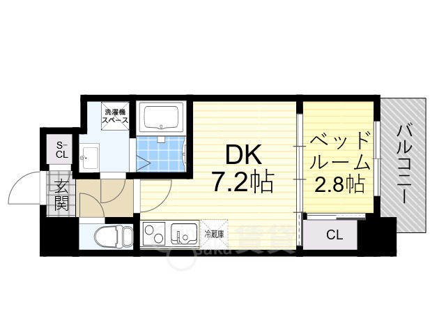 アドバンス江坂東デパールの間取り