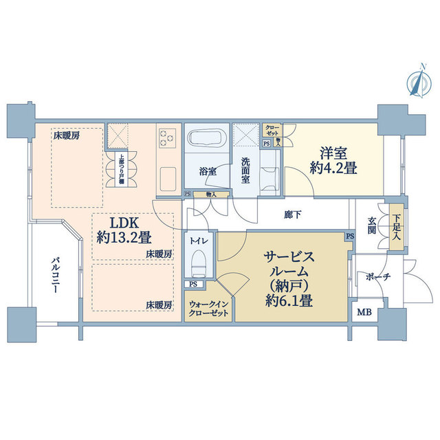 パークスクエア小石川の間取り