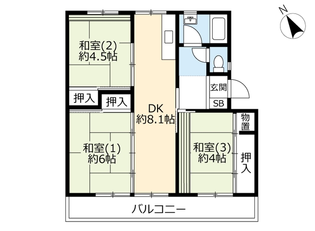 ＵＲ花見川の間取り