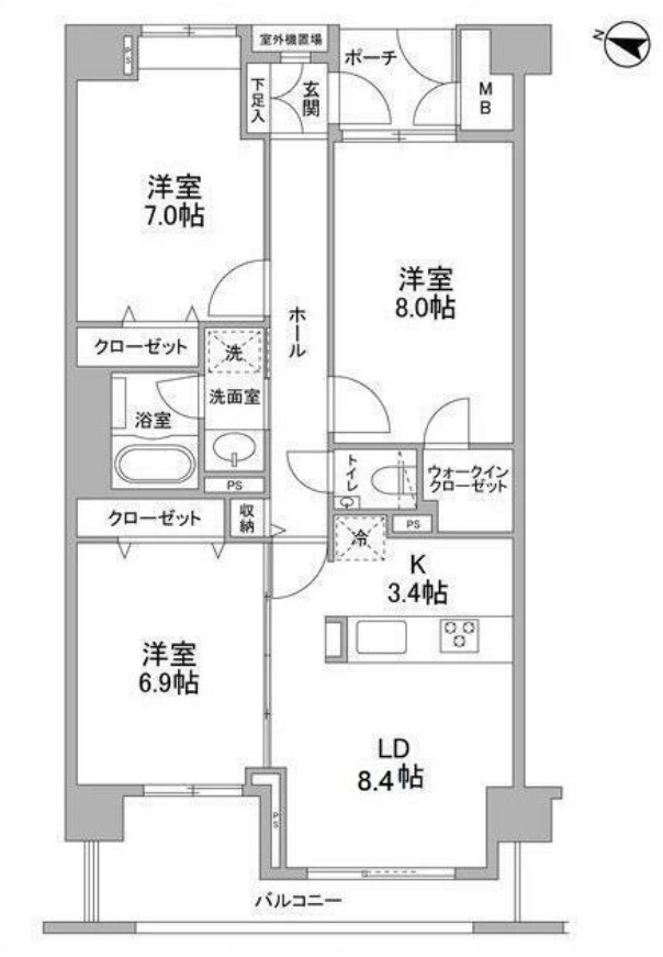 【ソアラノーム碑文谷の間取り】