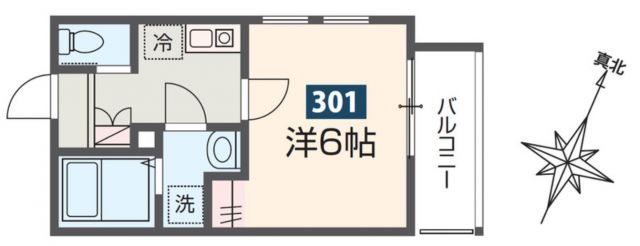 所沢市有楽町のアパートの間取り