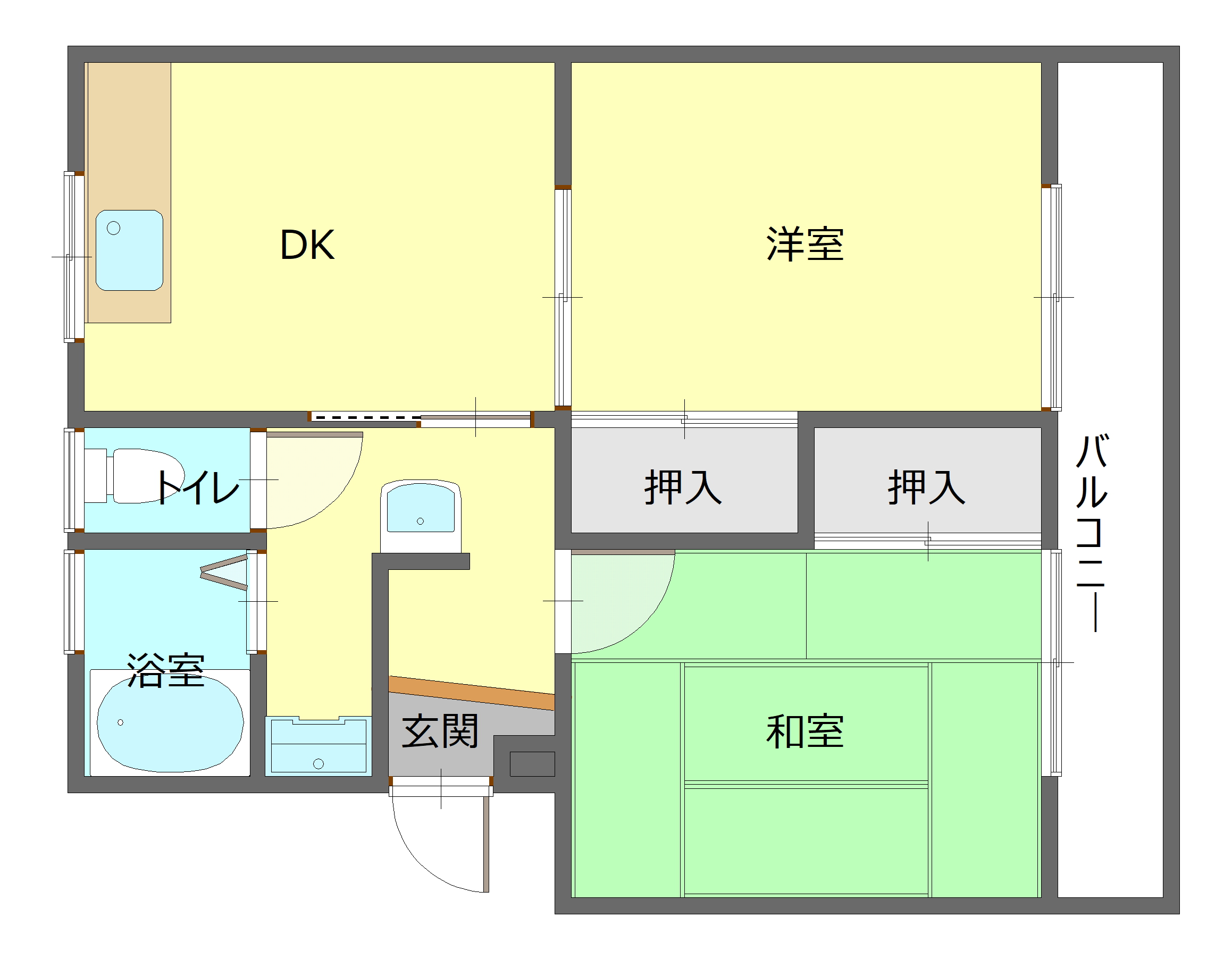 カメリアハイツIIの間取り