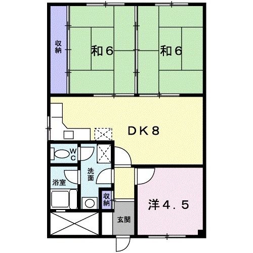 金沢市駅西本町のマンションの間取り