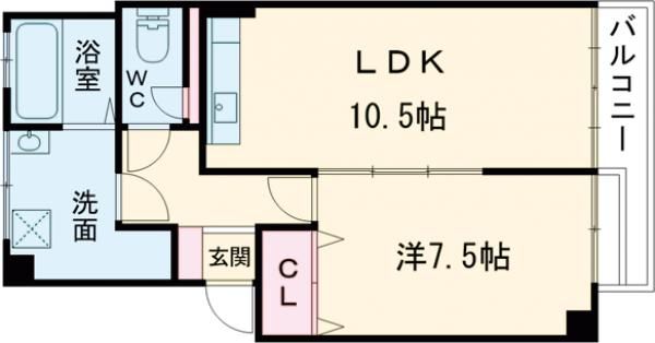 富任シーコーポラスの間取り