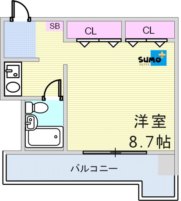 学が丘カレッジハイツの間取り