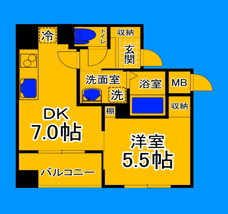 堺市堺区戎之町東のマンションの間取り