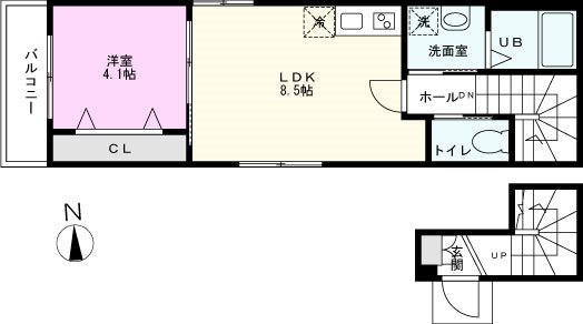 ＡＪ北越谷の間取り