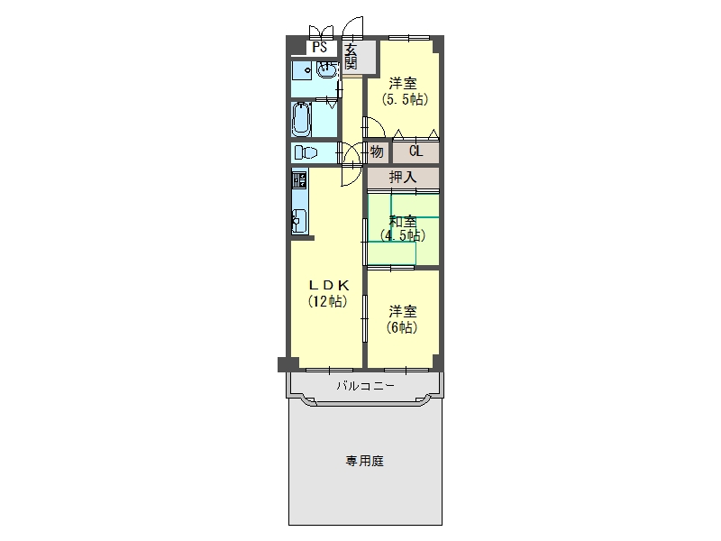 サンハイツ土山の間取り