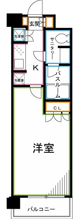 杉並区西荻北のマンションの間取り