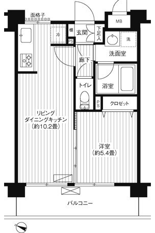 【ブランネージュ多摩川の間取り】