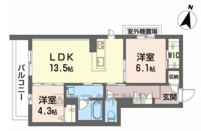 ラ　メゾン　デ　プレズィールの間取り