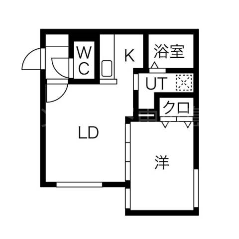 【札幌市南区真駒内東町のマンションの間取り】