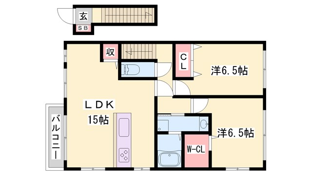 【コンフォート大島IIIの間取り】