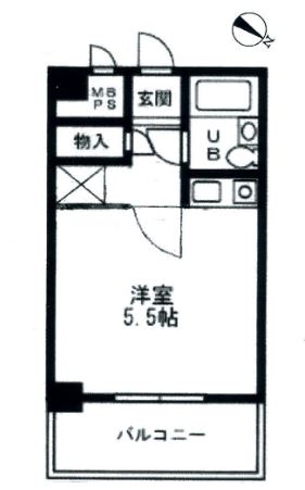 福岡市中央区草香江のマンションの間取り