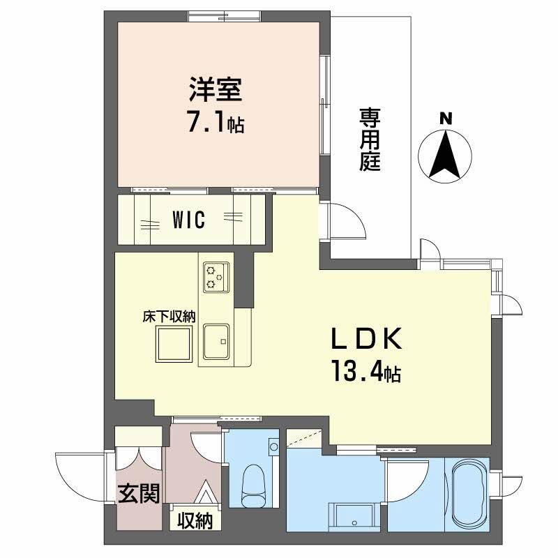 シャーメゾン　アスピレーション　エイワの間取り