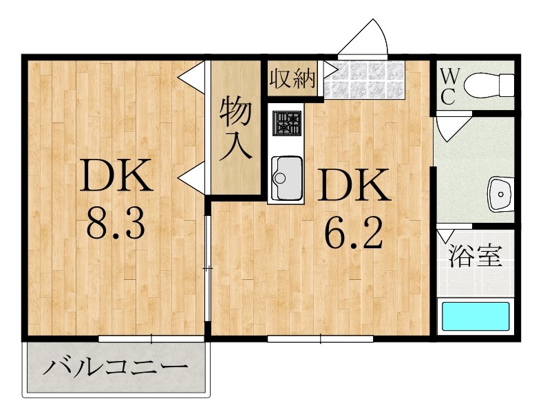 リバティますがの間取り