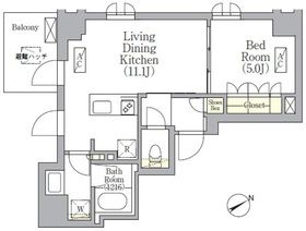 ＳＯＬＡＳＩＡ ｒｅｓｉｄｅｎｃｅ 京橋の間取り