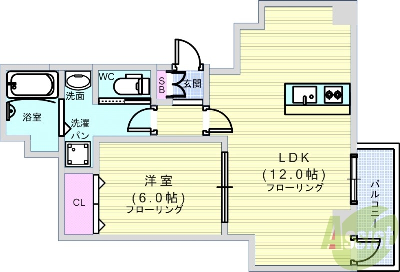 プレディアコート本町の間取り