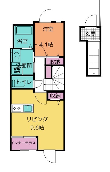 アヴェニールＭ（ａｖｅｎｉｒ　Ｍ）の間取り