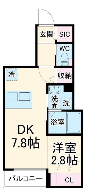 鎌倉市材木座のマンションの間取り