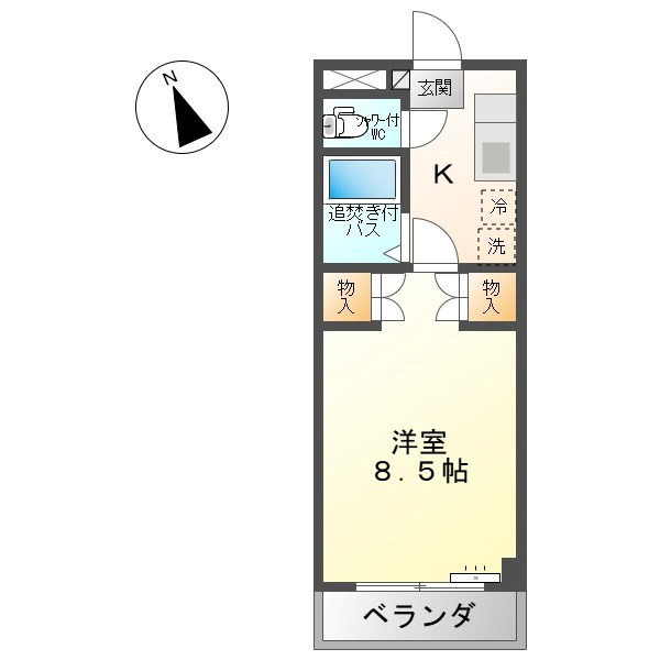 サン・シャトー国分の間取り