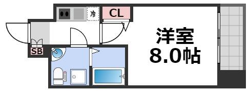 SERENiTE北浜の間取り