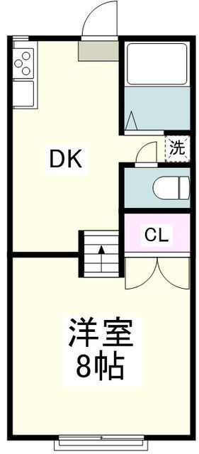 横浜市戸塚区下倉田町のアパートの間取り