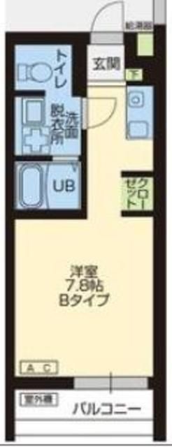 川口市戸塚東のアパートの間取り