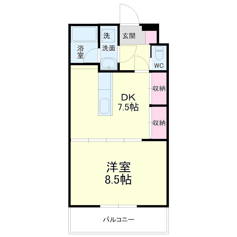 セントジョセフＡの間取り