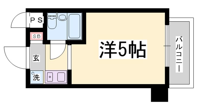 ライオンズマンション三宮の間取り
