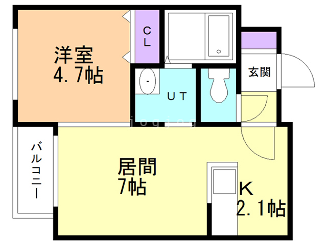 リバージュＬ３８の間取り