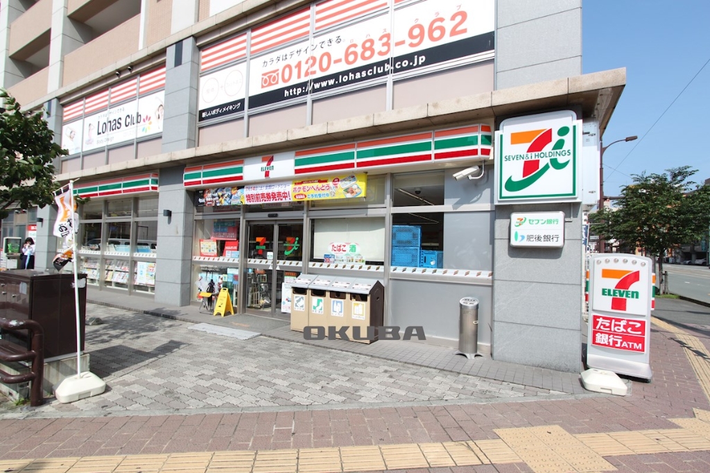 コンビニ　セブンイレブン 熊本辛島店（コンビニ）まで269m