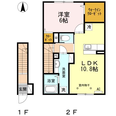 メゾンブルーフォレの間取り