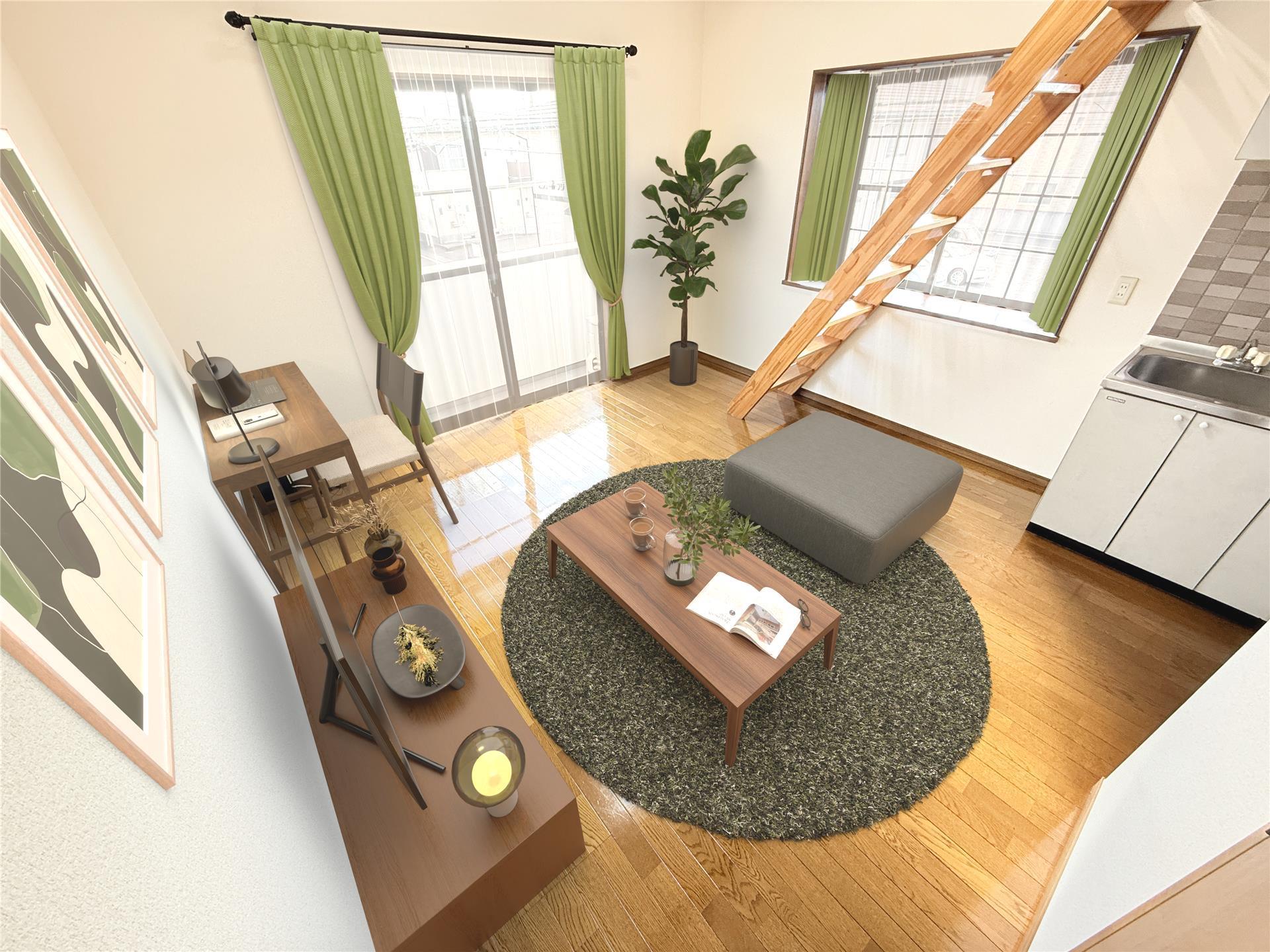 居室・リビング　※CG家具・家電。現状優先。