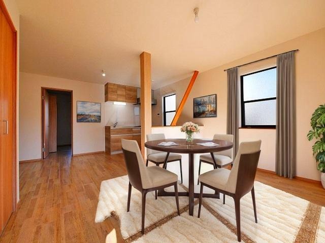 居室・リビング　CGで家具等を配置したもので家具等は含まれません