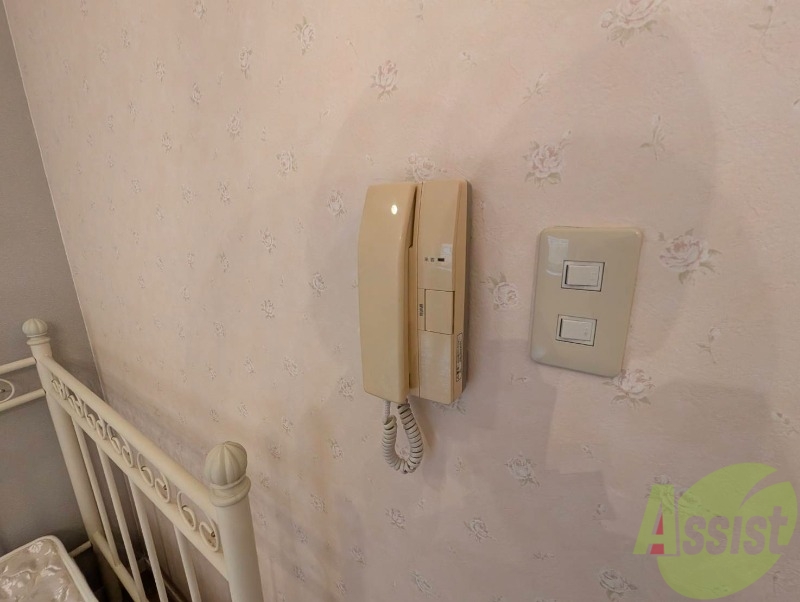 セキュリティ　インターホンは通話ができるので急な訪問があっても安心です。