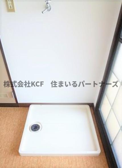 洗面設備　スペースが確保できる洗面所です